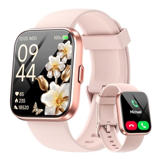 Montre Connectée Femme pour Samsung,iPhone,Android,1.8" HD Smartwatch avec Appel Bluetooth,Voix de l'IA,Alexa intégrée,Smartwatch Moniteur de SpO2,Sommeil,Podometre,Calories, IP68 Montre Intelligente