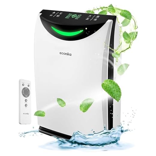 ECONIKA Air Purifiers for Home Large Room Up to 1035 Sq Ft - 4 in 1 Humidifier and Air Purifier in One, UV-C Light and Ionizer - Ultra Quiet Air Cleaner with H13 True HEPA Air Filter for Germs, Odors