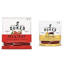 Dukes Hot & Spicy and Teriyaki Smoked Shorty Sausages | 16 oz