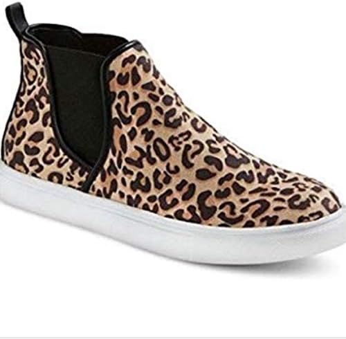 leopard ankle sneakers
