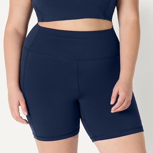 Image of Amazon Essentials Women's Active FormFlex Buttery Soft High Waist Biker Shorts
