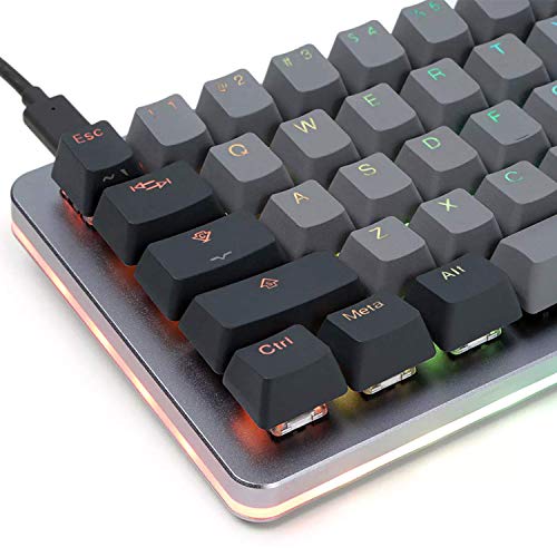 Drop Alt Mechanical Keyboard — 65% (67 Key) Gaming Keyboard, Hot-Swap Switches, Programmable Macros, Rgb Led Backlighting, Usb-C, Doubleshot Pbt, Aluminum Frame (Halo Clear, Gray) #TOP3