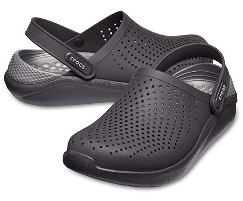 Image of Crocs Unisex Adult Literide Clog, Black /Slate Grey, 8 UK M / 9 UK W (M9W11)
