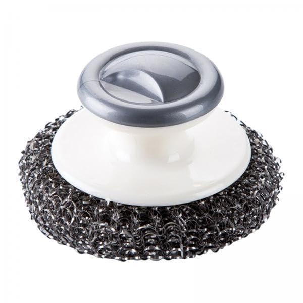 ATORSE 5xCast Iron Cleaner Kitchen Cleaning Brush for Pots Cookware Cast Iron Skillet Grey-image-14
