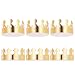 NUOLUX Gold Paper Crown Party Crown Hat Cap for Birthday Celebration Baby Shower Photo Props 12 Pack