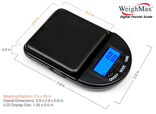 Báscula digital de bolsillo Weighmax Black para monedas y joyas 0.1g miniatura 4