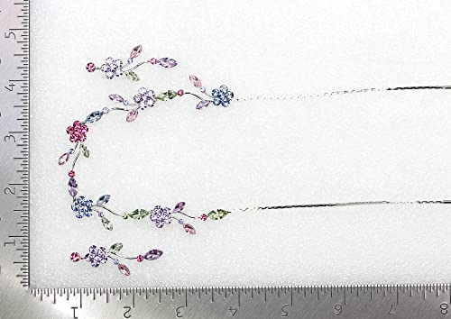 Image of Faship Gorgeous Rhinestone Crystal Floral Necklace Earrings Set