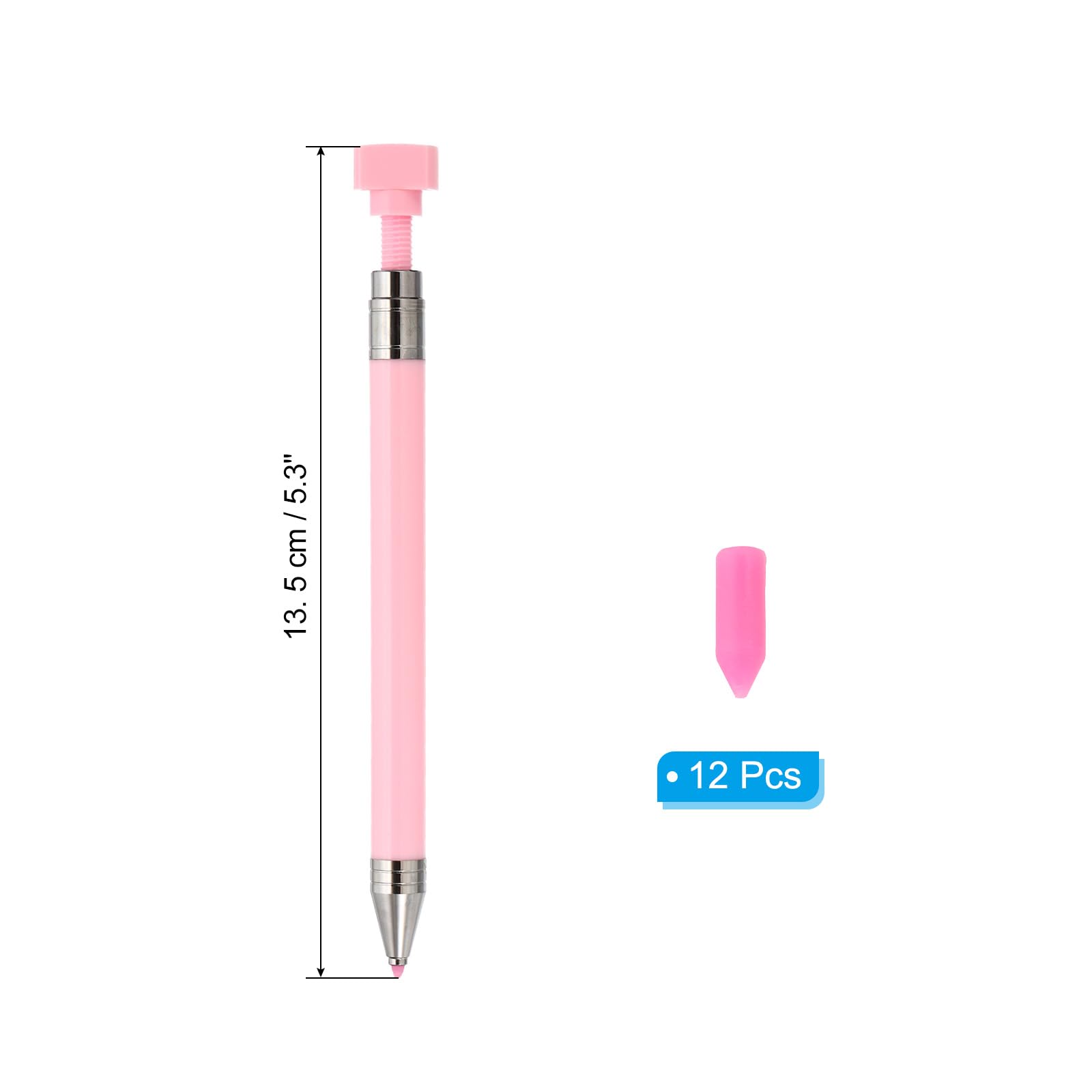 PATIKIL Diamond Art Pen With Fine Point Refillable Wax, 12 Pcs Wax for Art Nail DIY Craft White - Image 2