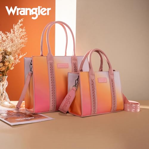 Image of Montana West x Wrangler Tote Bags Purses for Women Work Top-Handle Handbags with Strap