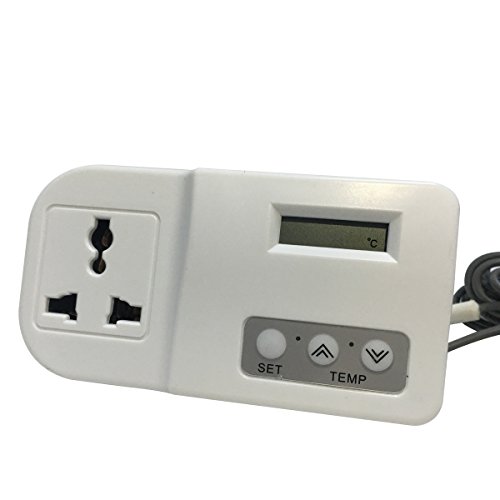 Preisvergleich Produktbild Plugin-Thermostat Elektrische digitale Temperatursteuerung, Gewächshaus-Heizung