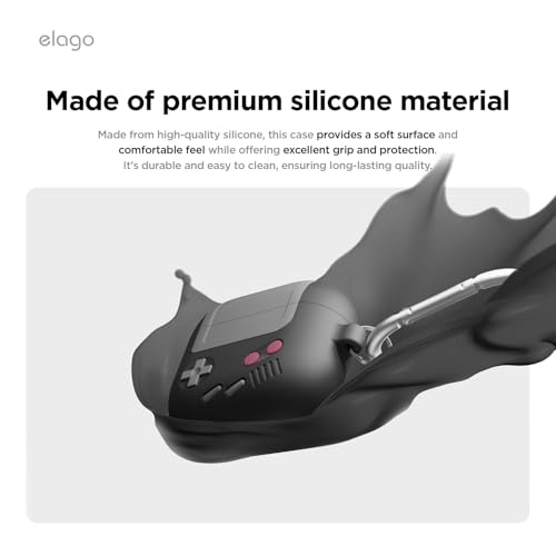Coque AirPods 4 elago AW5 noire idée cadeau geek console rétro classique