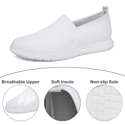 Men's Mesh Lightweight Round Toe Flat Loafers Comfort Breathable Slip-On Non-Slip Soft Sole Casual Fashion Sneakers for Driving Gym Office Daily Wear3