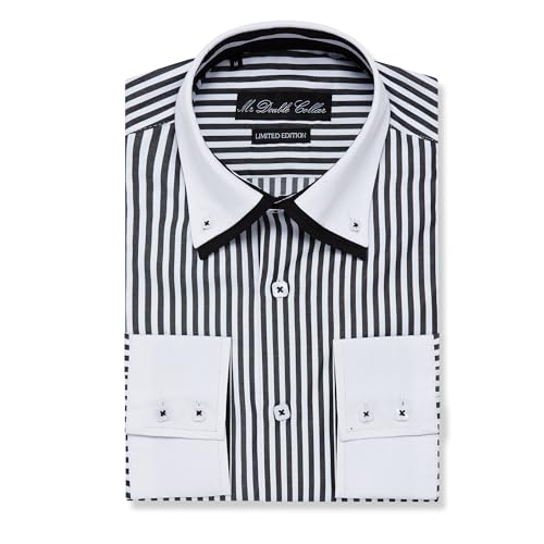 Chemise col double homme pour le bureau et les sorties chics