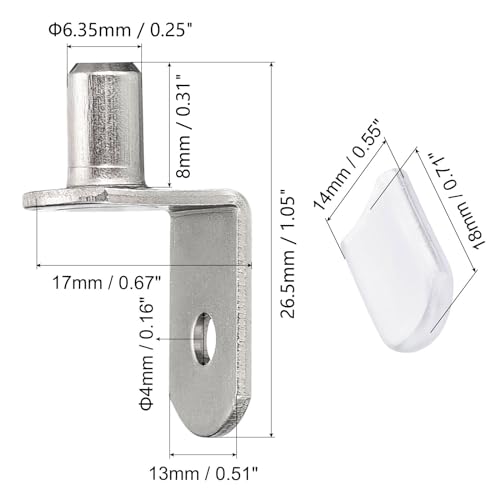 Kiusowayd 50 Pcs Shelf Support Pegs thumb #1