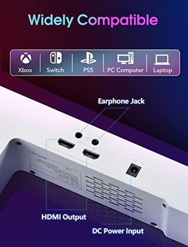 Depgi 11.6" Xbox Series S Portable Monitor, 1080P Fhd 60Hz Ips Portable Gaming Monitor For Xbox Series S (Not Included), Xbox Portable Monitor With Hdr Amd Freesync, 2X Hdmi For Indoor Outdoor Travel #TOP6