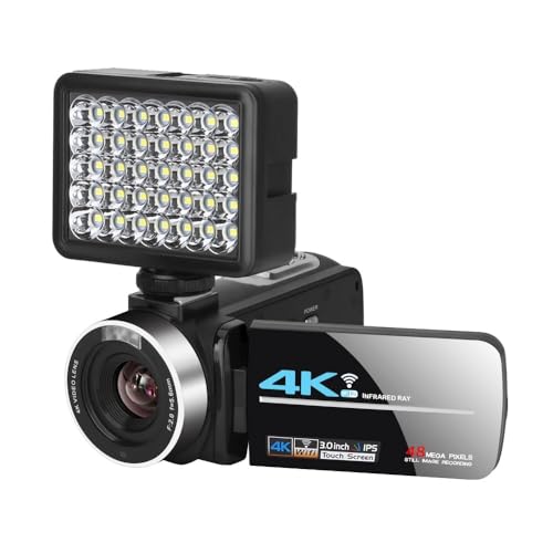 rfIJ rfIJ 4k rfIrfIJJR[_[4KrfIJJR[_[Camcorder WiFi irԎ4K 56MP 3.0C`16xfW^Y[R[_[J gȒP (Size : 64G SD ca