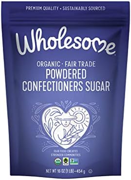 Wholesome Sweeteners, Organic Powdered Sugar, 1 lb ( Packaging may vary )
