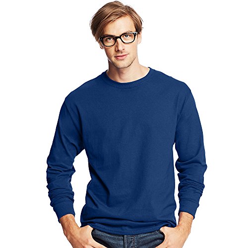 T-shirt manches longues coton premium Deep Royal taille M