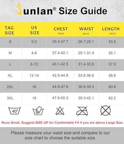 Junlan Sauna Suit for Women Full Body Compression Suit Sweat Jumpsuit Waist Trainer for Working Out(Black,Large)