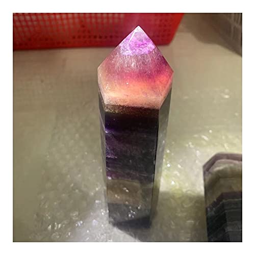 FFIME Natural Stones Crystal Purple Quartz Obelisk? Natural Stone Stone Ore?Home Decoration Crystal Stone (Color : 675g, Size : 1pc)