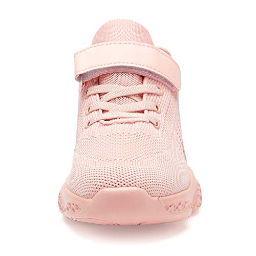 Image of Hetios Kids Shoes Girls Lightweight Athletic Running Shoes Breathable Knit School Sports Shoes (Toddler /Little Kid /Big Kid)