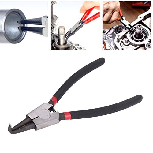 Alicate de argola, 2 mm de diâmetro de ponta externa dobrada alicate de anel de pressão 9 pol SK-112