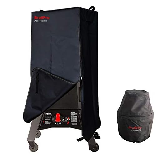 BroilPro Accessories Smoker Cover Fits Masterbuilt 20050716 Thermotemp Propane Smoker Including Tank Cover