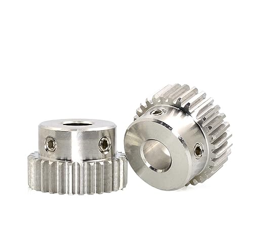 Bevel Gear Pinion Hardware Mechanical 1pcs 1M 25 Teeth Stainless Steel Spur Gear Bore 6/8/10/12mm Industrial Chain Sprocket Wheel Motor Drive Sprocket(8mm)
