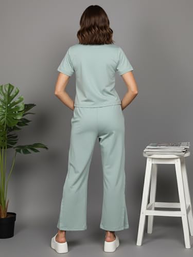 Image of CHKOKKO Women Jogging Suit Casual Summer Track Suit Co-Ord Set