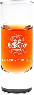 Happy November Whiskey Shot Glass | Whiskey Shot Glass | 1.5oz Shot Glass | Shot Glasses for Whiskey | Vodka | Rum | Cocktail | Tequila | Liquor (Christmas Single Shot Glass)