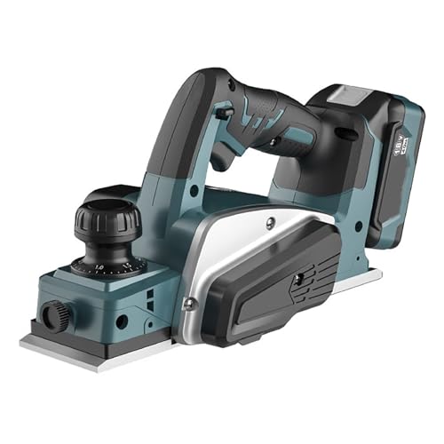 Cepilladora De Madera Eléctrica, Cepilladora De Carpintería De Sobremesa De 18 V Con Mango Antideslizante, Velocidad Sin Carga De 15000 R/min Y Ancho De 82 Mm, Para Decoración Hogar, Carpintería