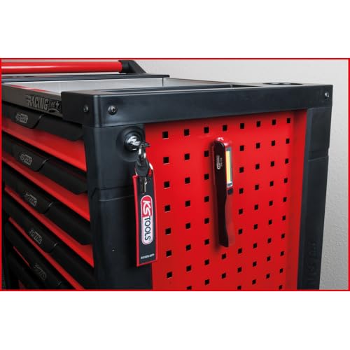 KS Tools 550.1173 LED COB Stripe Inspektionslampe 190 Lumen mit UV-Spot LED (Li-Ionen-Akku, 3,7V / 800 mAh)