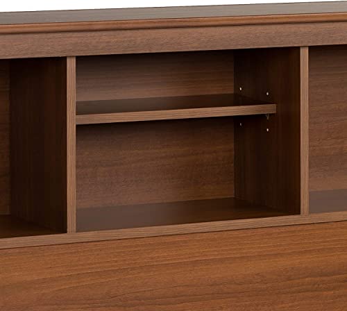 Bowery Hill Country Style Freestanding Full/Queen Wood Bookcase Bed Headboard And Cabinet Storage In Cherry #TOP4