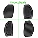 Papakesue 2Pcs 9120804880 Rubber Brake Clutch Foot Pedal Pad Cover Compatible with Peugeot 206 1998-2013 Compact Sedan Car 213015 450412