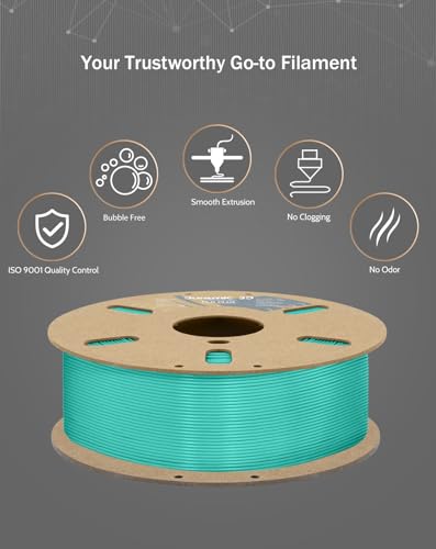 Image of DURAMIC 3D PLA+ Printer Filament 1.75mm PLA Plus Neatly 2Kg Spool(2.2lbs) | PLA Pro Tougher and Stronger, Dimensional Accuracy Probability + /- 0.02mm Cyanblue