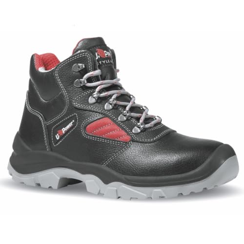 U-Power - Chaussures de sécurité hautes classiques MAYON - Environnements humides - S3 SRC 42 Noir / Rouge