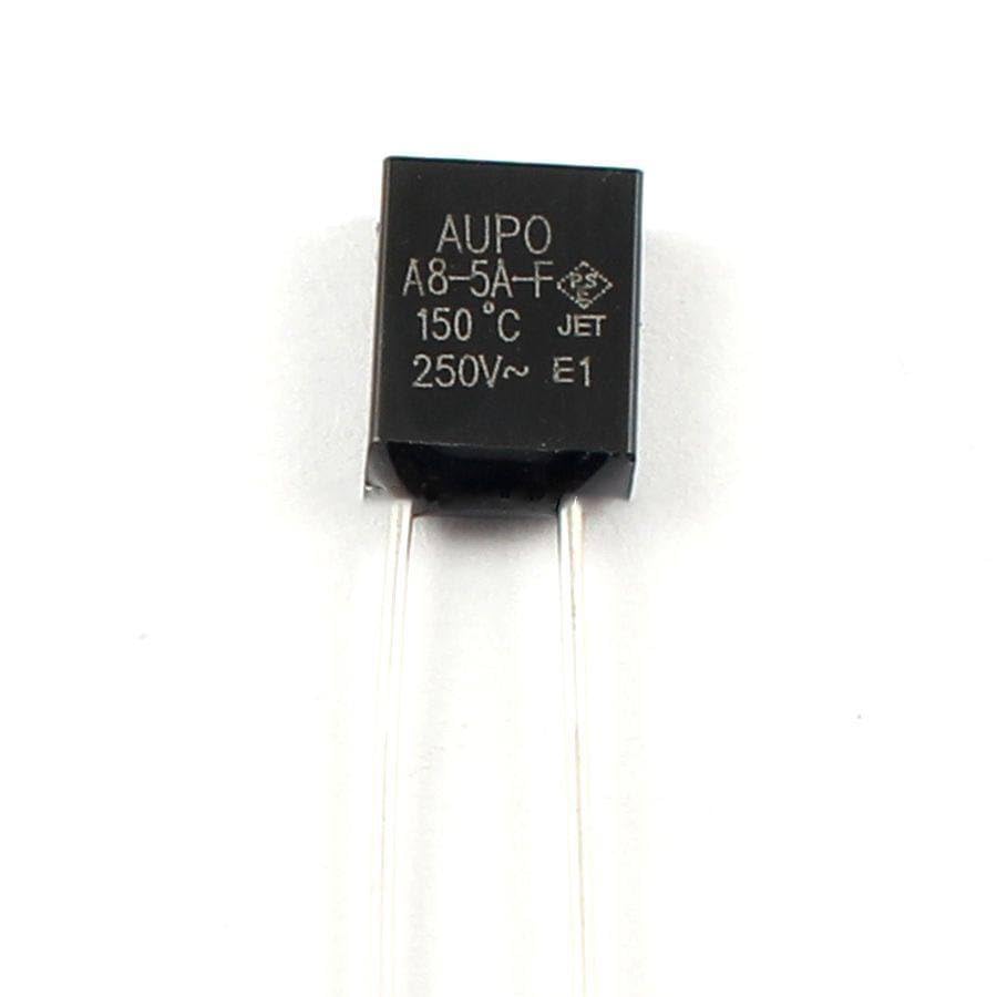 100 Pcs Thermal Fuse Cutoff TF 150 Degree 250V 5A A8-5A-F