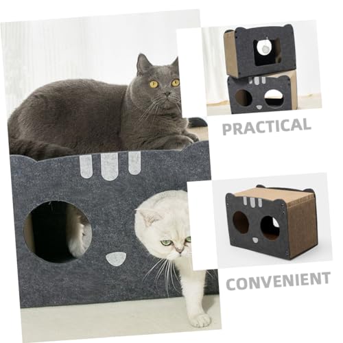 Parliky Arranhador Gato Areia Para Gatos Brinquedo Cama Gato Arranhador Gato Ondulado Casinhas Para