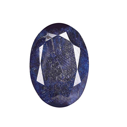 GEMHUB Zafiro azul de 69,50 quilates de zafiro azul, piedra preciosa suelta de zafiro de corte ovalado para colgante EV-658, Gema, azul