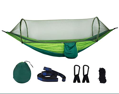 Hamac de camping avec moustiquaire pop-up léger portable pour parachute