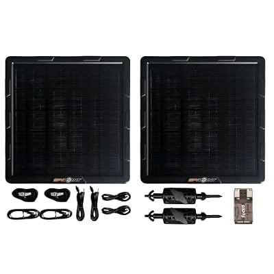 Spypoint SPLB-10 Compact Solar Panel with Heavy-Duty Mounting Arm Bundle (3 Items)