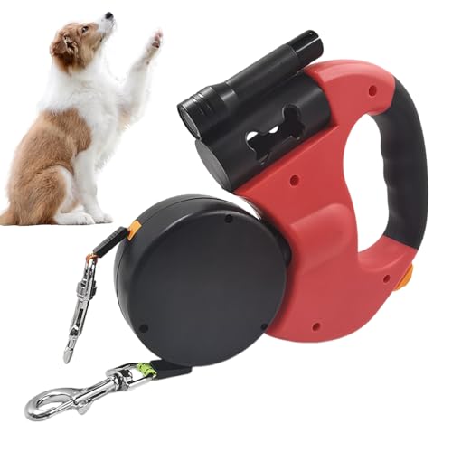 Laisse rétractable de qualité supérieure pour chiot et petit chien avec LED - 2