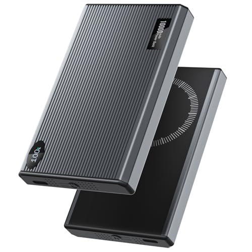 ワイヤレス-モバイルバッテリー マグネット 10000mAh