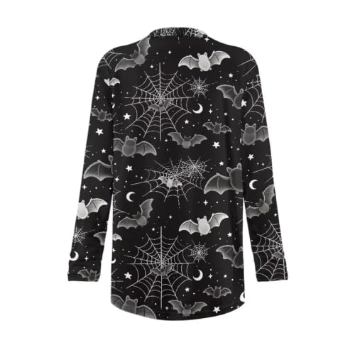 Image of Fall Maple Leaf Cardigan Sweaters for Women Long Sleeve Cardigan Soft Drape Open Front Dusters V-Neck Jackets Dressy