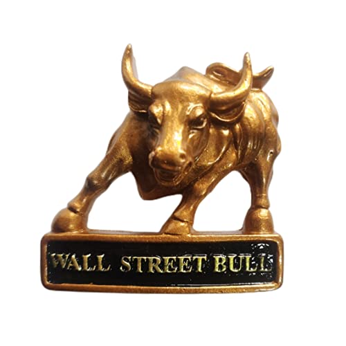 New York USA 3D Wall Street Bull magnete da frigorifero
