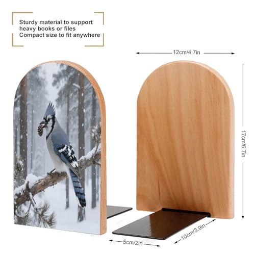 Sujetalibros para sujetar enciclopedias pesadas en estanterías modernas de madera 3