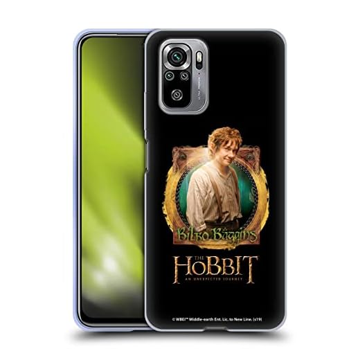 Head Case Designs Officiellt Licensierade The Hobbit An Unexpected Journey Bilbo Nyckel konst Mjuk Gel Fodral Kompatibelt med Xiaomi Redmi Note 10S