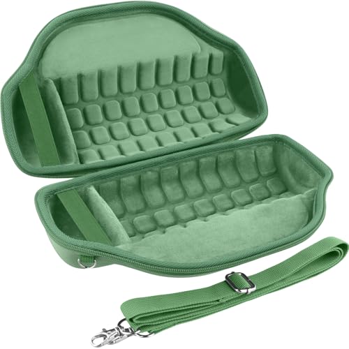 Image of co2CREA Case for JBL Charge 6 Portable Bluetooth Speaker, Avocado Green | High-Density Foam Padding, Reinforced Handle, Detachable Shoulder Strap, Compact Lightweight Design, Dust Protection