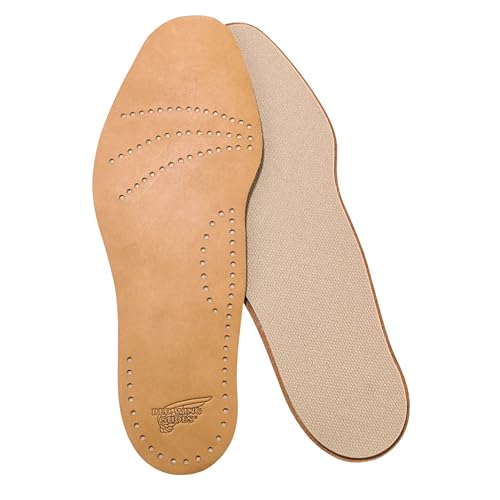 Red Wing Shoes Men’s Leather Footbed Insoles, Made in USA, Full-Grain Cattle Hide Covering, Medium