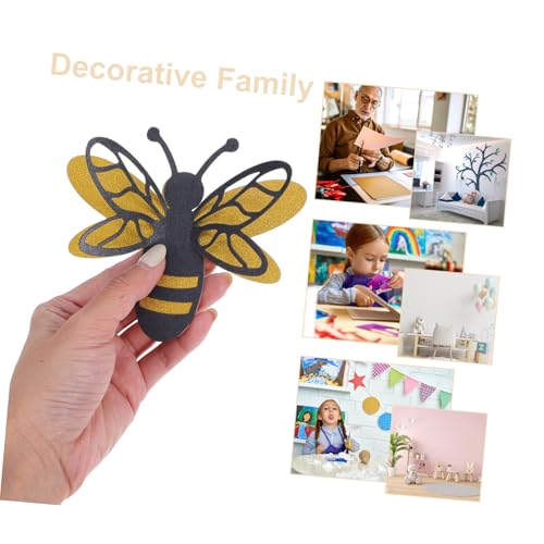 Vinilos decorativos 3D abejas removibles set 12 miniatura 3
